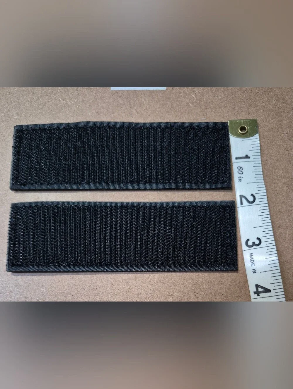 Set Of 2 Emotional Support Patches- Black with White Text And Velcr9 Back